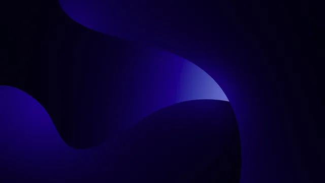 Abstract dark blue background with a soft curve of light